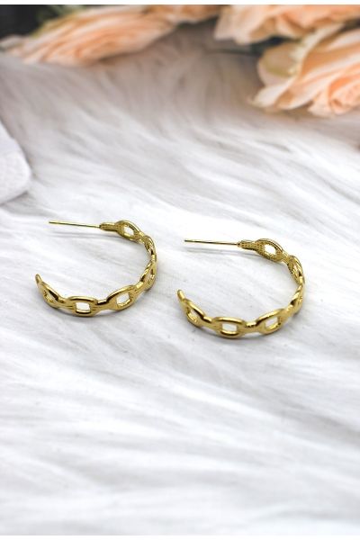 BOUCLE D'OREILLE EN ACIER