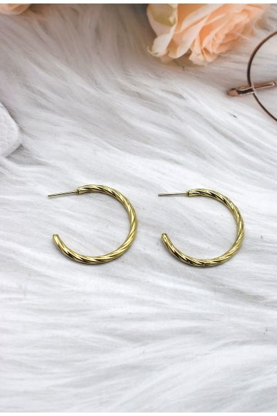 BOUCLE D'OREILLE EN ACIER