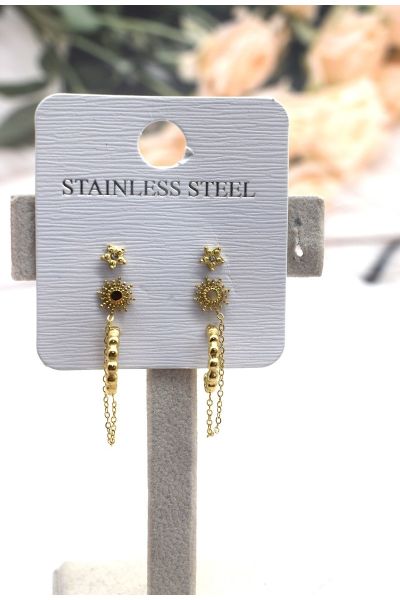BOUCLE D'OREILLE EN ACIER
