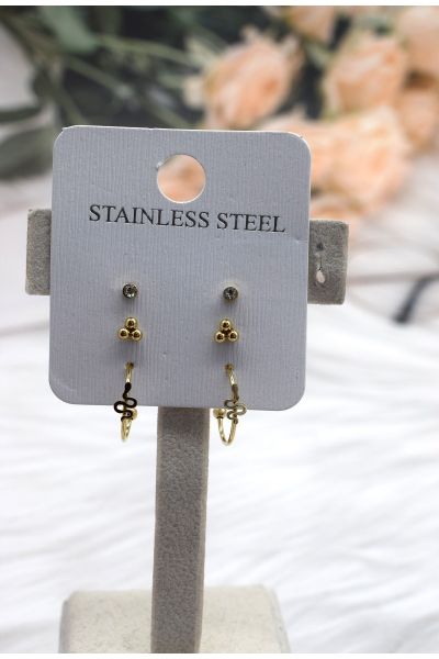 BOUCLE D'OREILLE EN ACIER