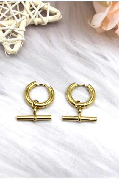 BOUCLE D'OREILLE EN ACIER
