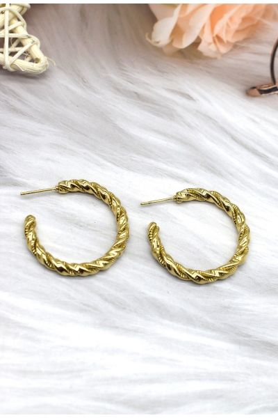 BOUCLE D'OREILLE EN ACIER