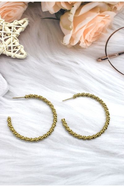 BOUCLE D'OREILLE EN ACIER