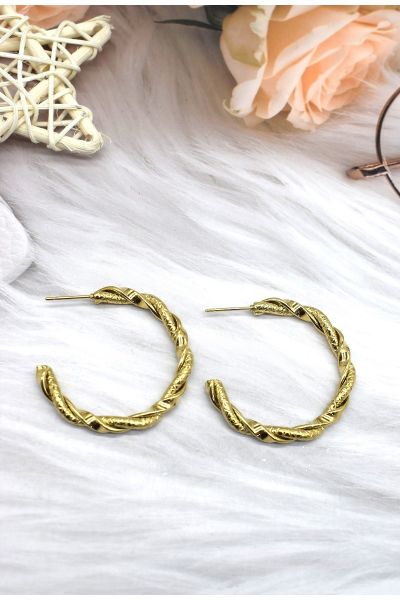BOUCLE D'OREILLE EN ACIER