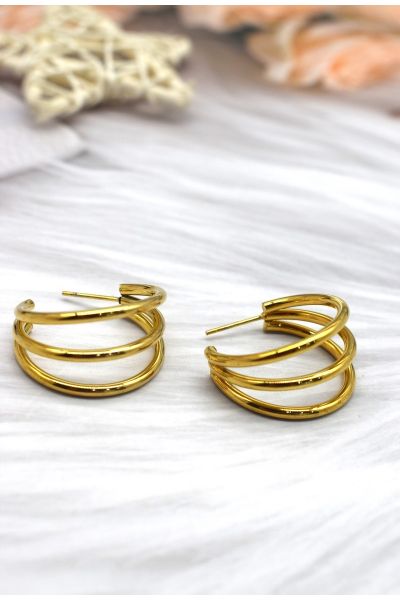 BOUCLE D'OREILLE EN ACIER
