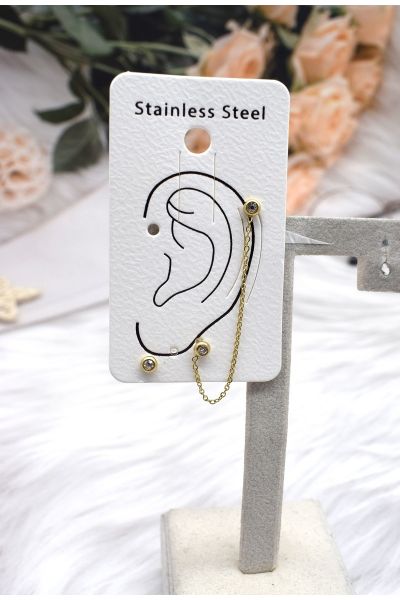 BOUCLE D'OREILLE EN ACIER