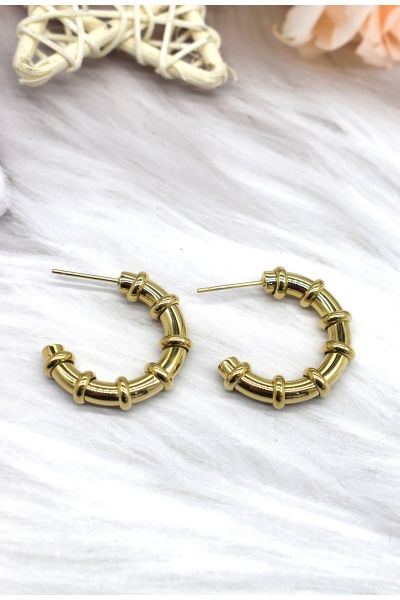 BOUCLE D'OREILLE EN ACIER
