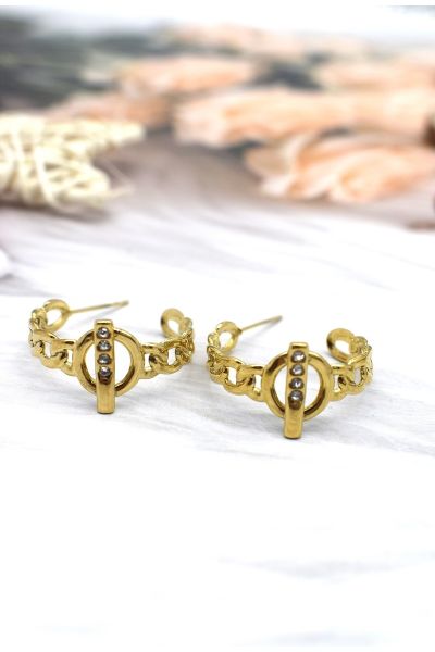 BOUCLE D'OREILLE EN ACIER