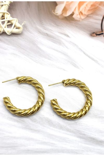 BOUCLE D'OREILLE EN ACIER
