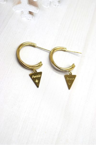 BOUCLE D'OREILLE EN ACIER