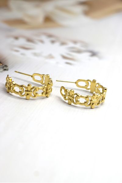 BOUCLE D'OREILLE EN ACIER