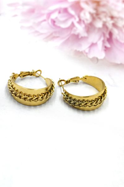 BOUCLE D'OREILLE EN ACIER