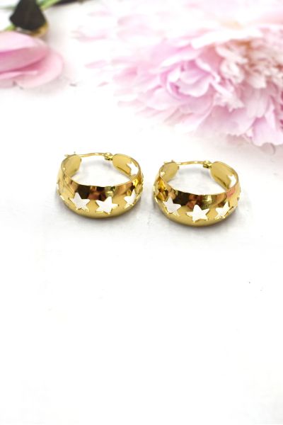 BOUCLES D'OREILLES EN ACIER