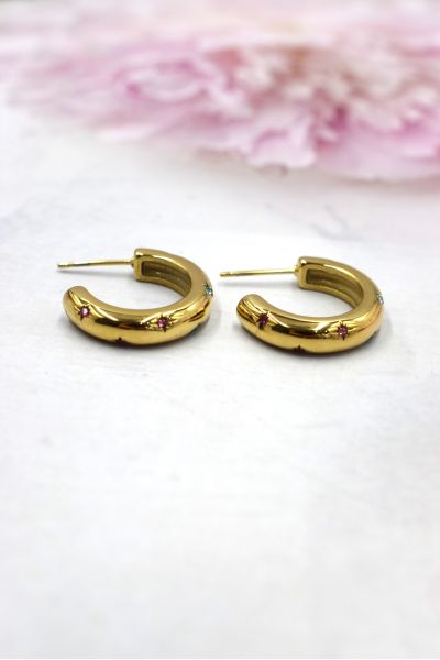 BOUCLES D'OREILLES EN ACIER