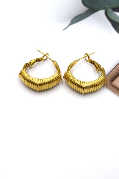 BOUCLES D'OREILLES EN ACIER