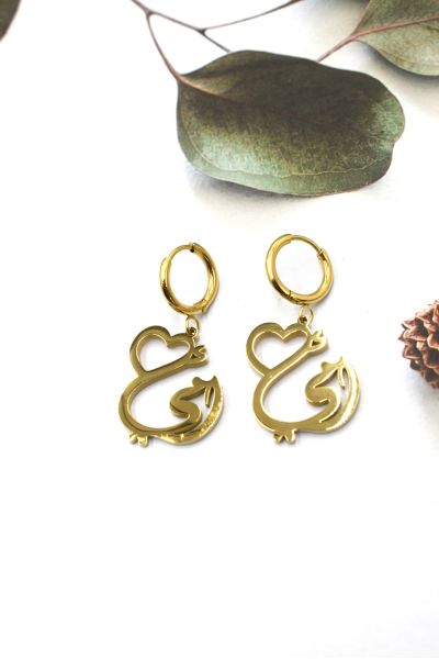 BOUCLES D'OREILLES EN ACIER