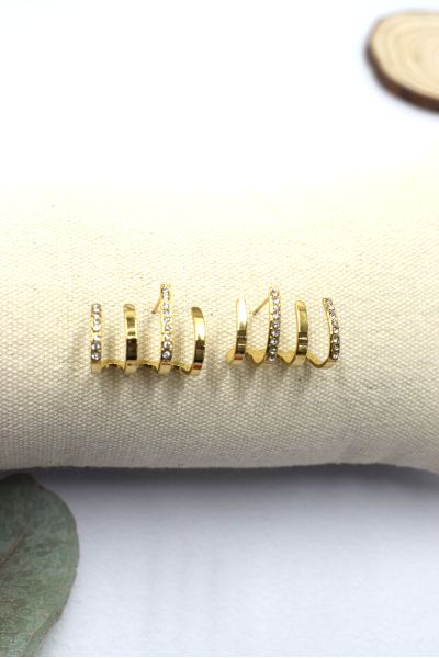 BOUCLES D'OREILLES EN ACIER