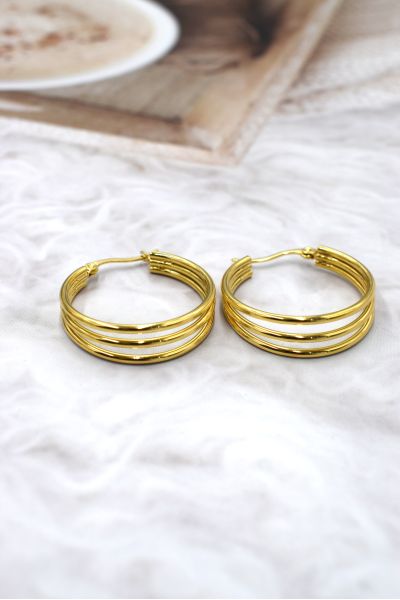 BOUCLES D'OREILLES EN ACIER