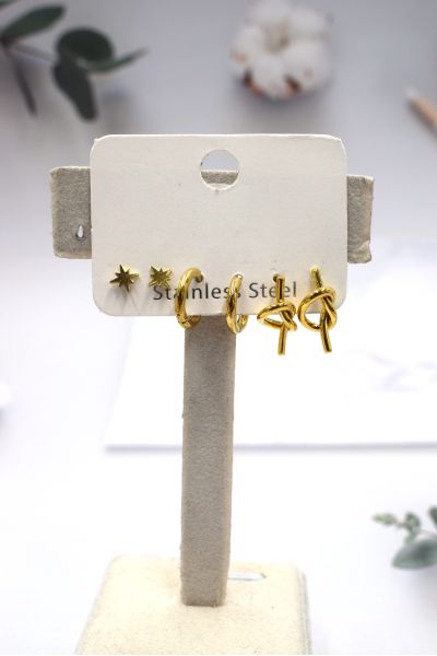 BOUCLES D'OREILLES EN ACIER