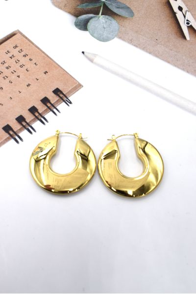 BOUCLES D'OREILLES EN ACIER
