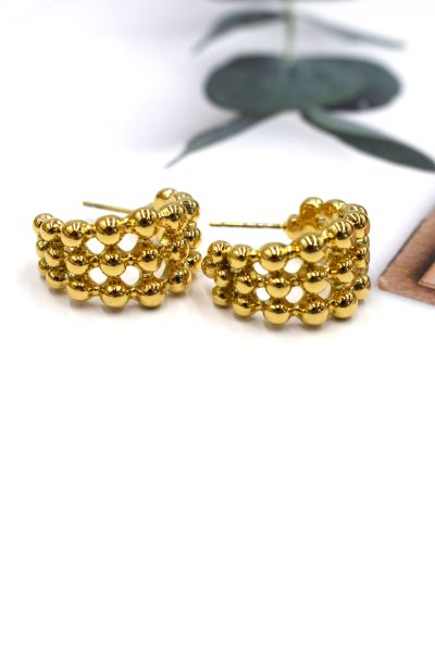 BOUCLES D'OREILLES EN ACIER