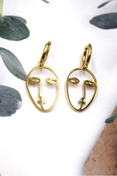 BOUCLE D'OREILLES EN ACIER