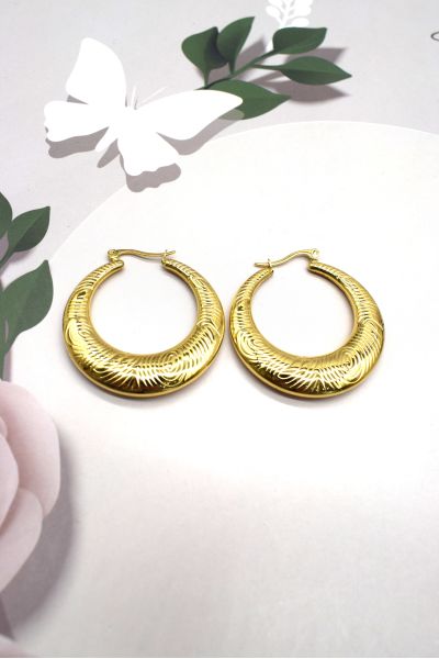 BOUCLES D'OREILLES EN ACIER