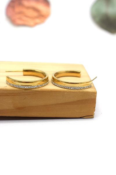 BOUCLES D'OREILLES EN ACIER
