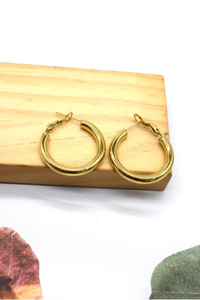 BOUCLES D'OREILLES EN ACIER