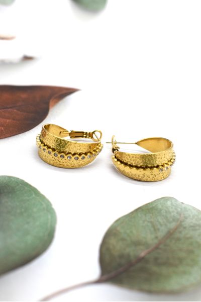 BOUCLES D'OREILLES EN ACIER