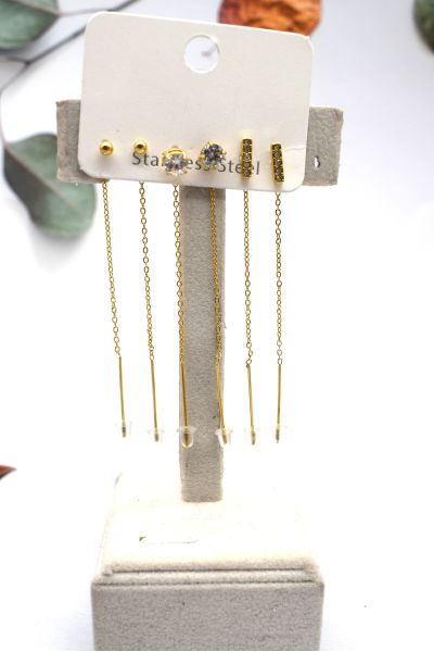 BOUCLES D'OREILLES EN ACIER