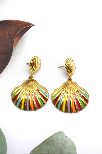 BOUCLES D'OREILLES EN ACIER