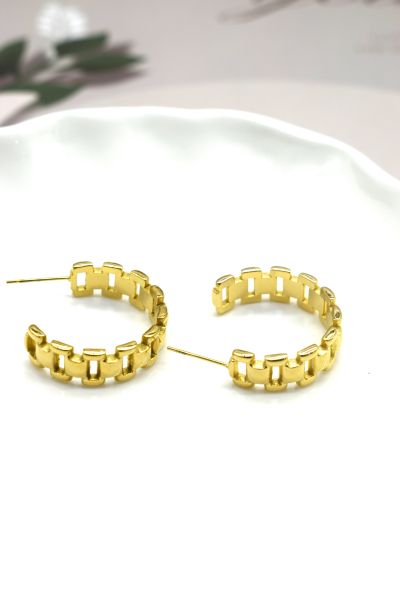 BOUCLES D'OREILLES EN ACIER