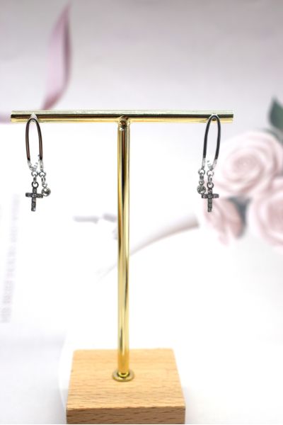 BOUCLES D'OREILLES EN ACIER