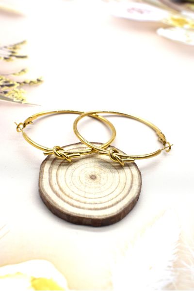 BOUCLES D'OREILLES EN ACIER