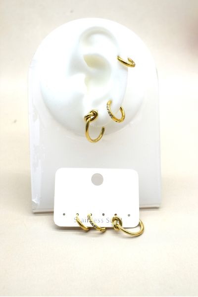 BOUCLES D'OREILLES EN ACIER