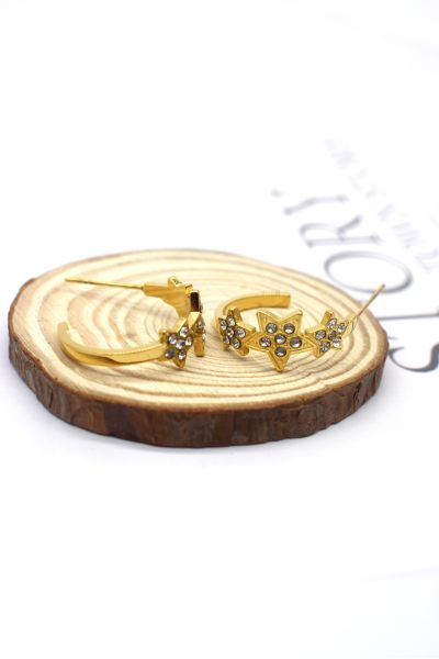 BOUCLES D'OREILLES EN ACIER
