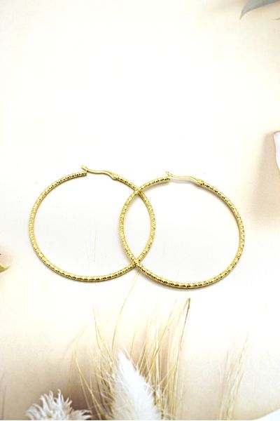 BOUCLES D'OREILLES EN ACIER