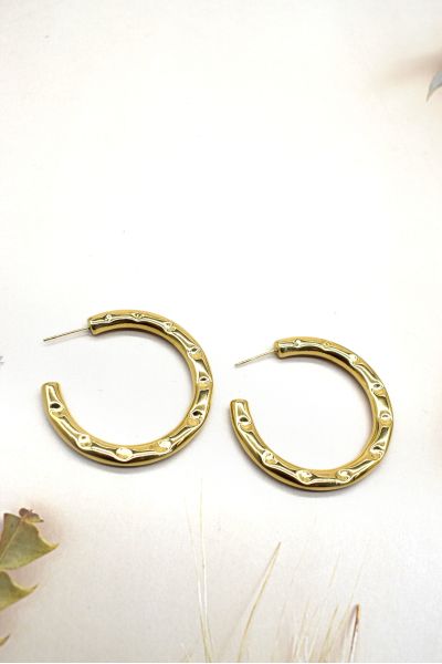 BOUCLES D'OREILLES EN ACIER