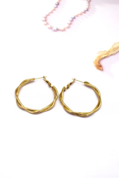 BOUCLE D'OREILLES EN ACIER...