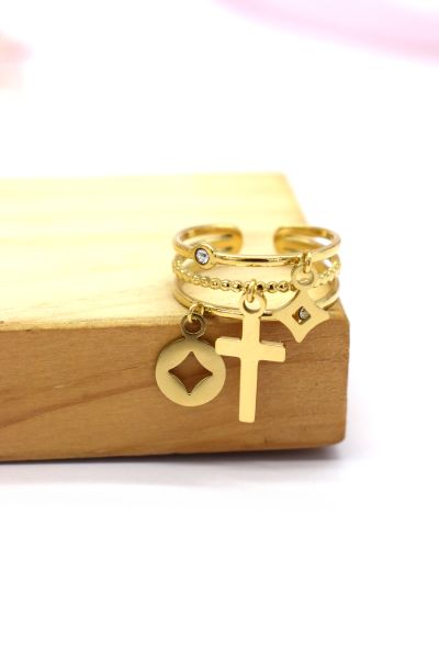 BAGUE AJUSTABLE EN ACIER...