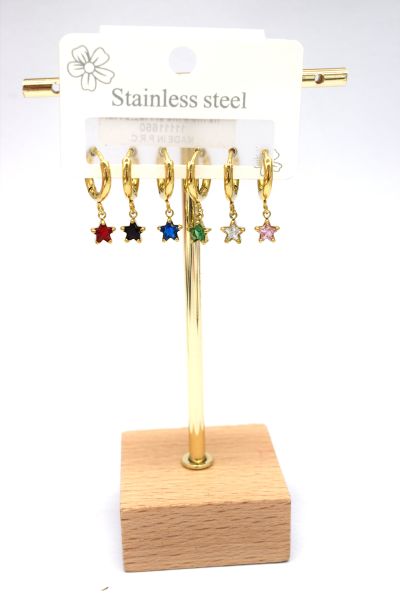 BOUCLES D'OREILLES EN ACIER...