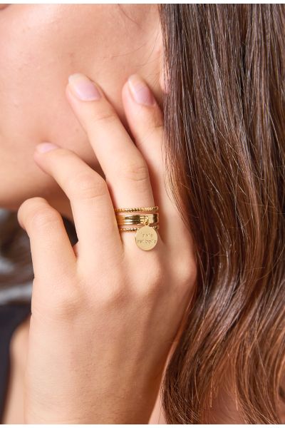 BAGUE JUSTABLE EN ACIER...