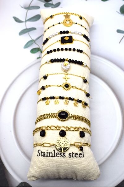 LOT DE 12 BRACELETS EN...