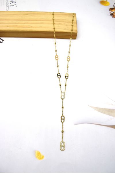 COLLIER "Y"EN ACIER INOXYDABLE
