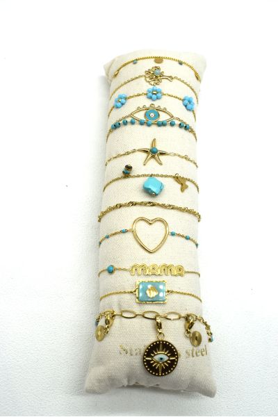 LOT DE 12 BRACELETS EN...