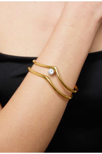 BRACELET JONC AJUSTABLE EN...