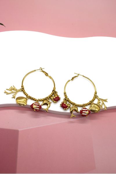 BOUCLES D'OREILLES EN ACIER...