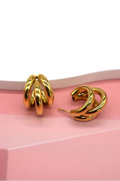 BOUCLES D'OREILLES EN ACIER...
