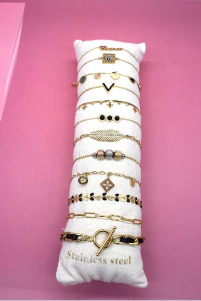 LOT DE 12 BRACELETS EN...